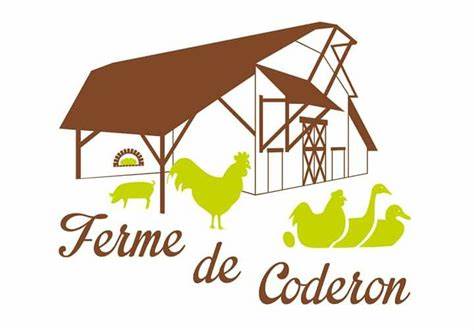 Logo ferme avec animaux de la ferme